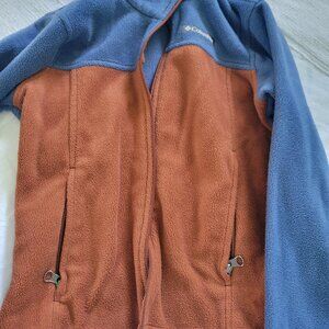Rust and blue Columbia kids fleece size 8/Small